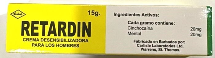 Carlisle:Retardin Cream 15g - Image 1