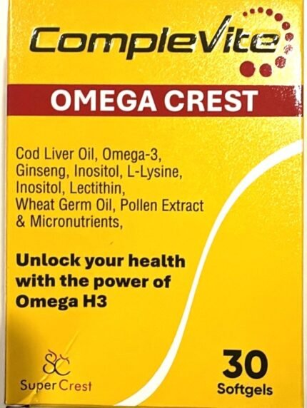 Supercrest USA:OMEGA-CREST COMPLEVITE   30 soft gels