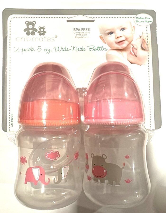 Cribmate- Baby:CM-5oz Wide-neck bottle 2 pack CM49209 - Image 1
