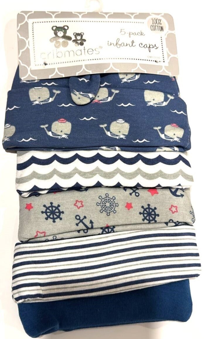 Cribmate- Baby:5 Pack Infant Caps CM11116 - Image 1