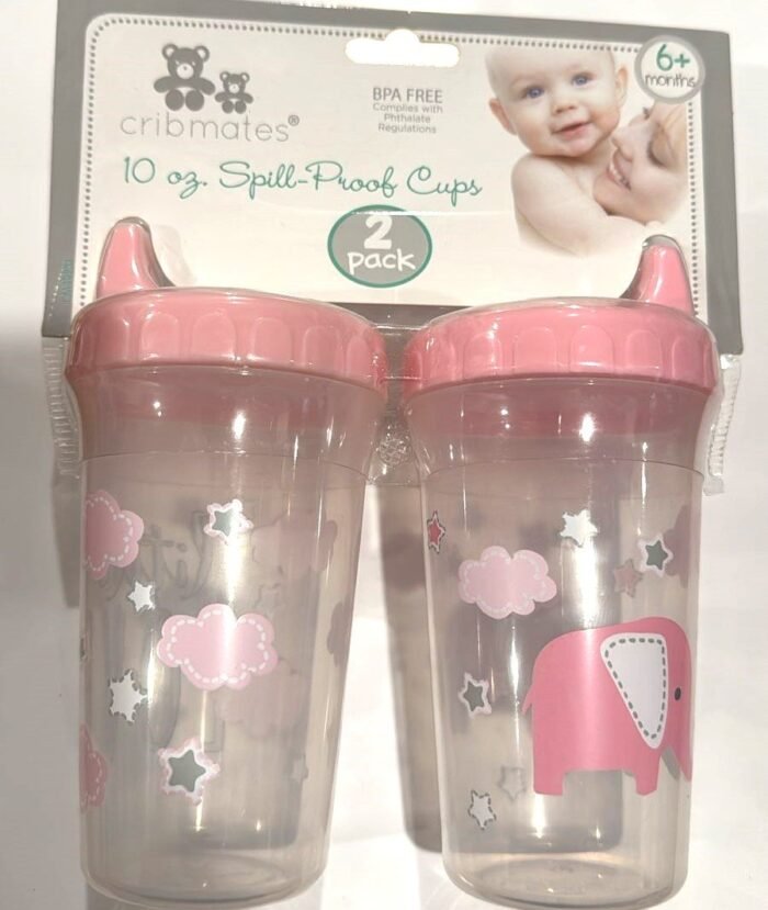Cribmate- Baby:2 Pack 10 oz. Spill Proof Cup CM49231 - Image 1